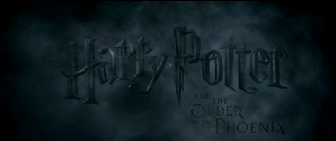 Harry Potter and the Order of the Phoenix Movie Title Screen