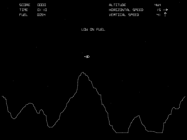 Lunar Lander Screen Snapshot